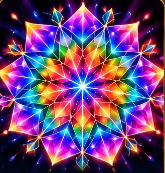 Colorful kaleidoscope pattern