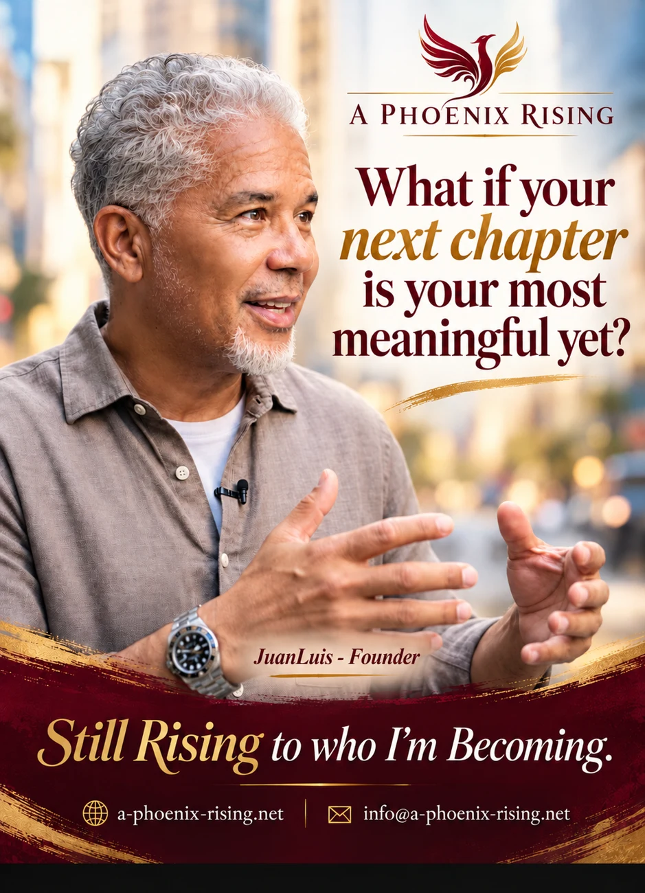 Your Strongest Next Chapter cheat sheet cover featuring founder JuanLuis